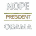 NOPE President OBAMA embroidered shirts