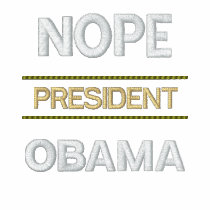 NOPE President OBAMA embroidered shirts by OutOfLimits NOPE President OBAMA embroidered shirts