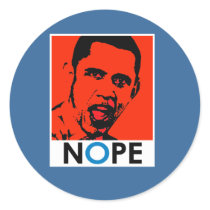 NOPE ROUND STICKERS