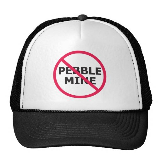 NoPebbleMine Transparent background copy Trucker Hat