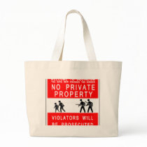 noprivateproperty canvas bag