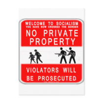 noprivateproperty post card