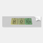 Nora as Nitrogen Oxygen Radium Bumper Sticker