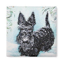 Nora Scottish Terrier magnets