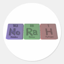 Norah as Nobelium Radium Hydrogen Sticker