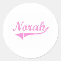 Norah Classic Style Name Stickers