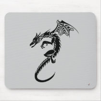 Norbert the Black Dragon Mouse Mat