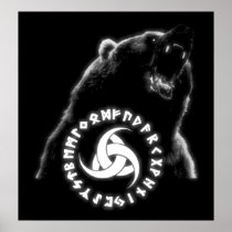 Nordic Bear Poster