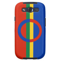 Nordic Circle Red Blue Samsung Galaxy S3 case at Zazzle