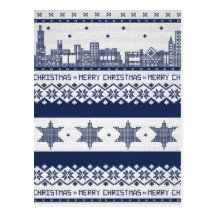 Nordic Sweater Chicago Christmas Post Card