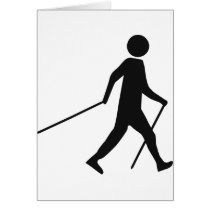 nordic walking icon cards