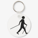 nordic walking icon keychains