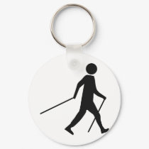 nordic walking icon keychains