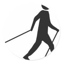 nordic walking icon stickers