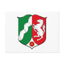 Nordrhein Westfalen Coat of Arms Postcard by FlagTshirts Nordrhein Westfalen Coat of Arms Postcard