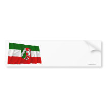 Nordrhein-Westfalen Flag bumper stickers by Vexillophile Nordrhein-Westfalen Flag bumper stickers