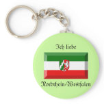 Nordrhein-Westfalen Flag Gem Key Chains
