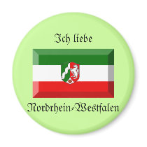 Nordrhein-Westfalen Flag Gem magnets