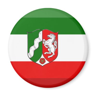 Nordrhein-Westfalen Flag Gem Magnets by Vexillophile