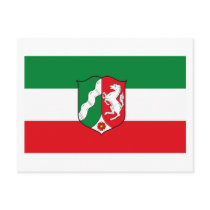 Nordrhein Westfalen Flag Postcard by FlagTshirts Nordrhein Westfalen Flag Postcard