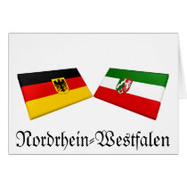 Nordrhein-Westfalen, Germany Flag Tiles cards