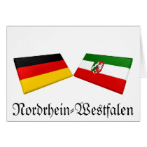 Nordrhein-Westfalen, Germany Flag Tiles cards