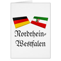 Nordrhein-Westfalen, Germany Flag Tiles cards