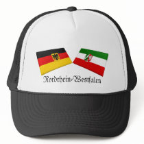 Nordrhein-Westfalen, Germany Flag Tiles hats by Vexillophile Nordrhein-Westfalen, Germany Flag Tiles hats