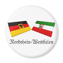 Nordrhein-Westfalen, Germany Flag Tiles Magnets