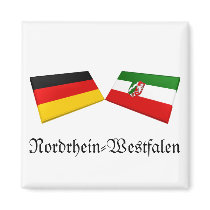 Nordrhein-Westfalen, Germany Flag Tiles magnets