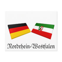 Nordrhein-Westfalen, Germany Flag Tiles postcards by Vexillophile Nordrhein-Westfalen, Germany Flag Tiles postcards