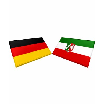 Nordrhein-Westfalen, Germany Flag Tiles T Shirts by Vexillophile