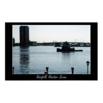 Norfolk Harbor Scene posters