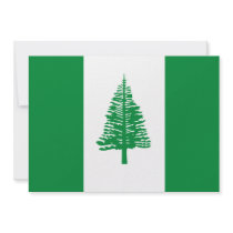Norfolk Island Flag Custom Invitations