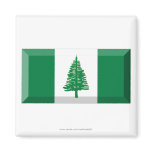 Norfolk Island Flag Jewel Refrigerator Magnet