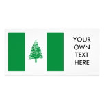 Norfolk Island Flag Personalized Photo Card