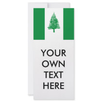 Norfolk Island Flag Custom Rack Cards