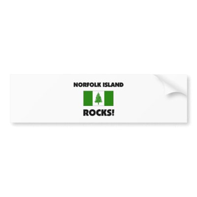 Norfolk Island Rocks Bumper Stickers by flagshirt