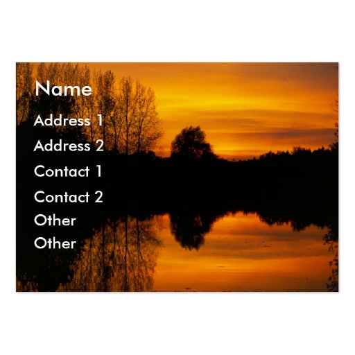 Norfolk Sunset | Business Cards (front side)