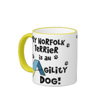 Norfolk Terrier Agility Dog mugs by MenagerieMayhem Norfolk Terrier Agility Dog mugs