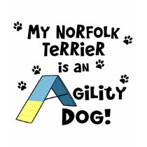 Norfolk Terrier Agility Dog t-shirts