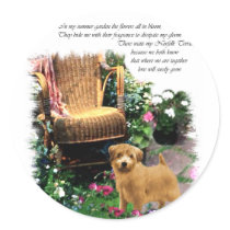 Norfolk Terrier Art Gifts stickers by DogsByDezign Norfolk Terrier Art Gifts stickers