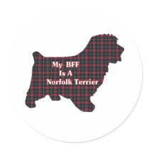 Norfolk Terrier BFF Sticker by DogsByDezign Norfolk Terrier BFF Sticker