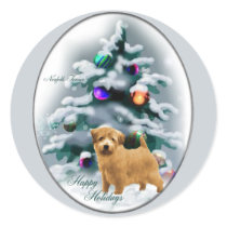 Norfolk Terrier Christmas Gifts stickers by DogsByDezign Norfolk Terrier Christmas Gifts stickers