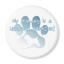 Norfolk Terrier Granddog Magnet by MenagerieMayhem Norfolk Terrier Granddog Magnet