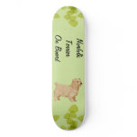 Norfolk Terrier ~ Green Leaves Design Skate Deck