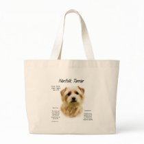 Norfolk Terrier History Design Canvas Bags