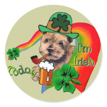 Norfolk Terrier St. Patrick's Day stickers by DogsByDezign Norfolk Terrier St. Patrick's Day stickers