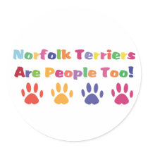 Norfolk Terriers Are People Too stickers by mrscookiedog Norfolk Terriers Are People Too stickers