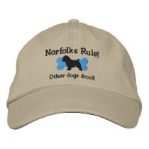Norfolks Rule Embroidered Hat embroidered hats by MenagerieMayhem Norfolks Rule Embroidered Hat embroidered hats